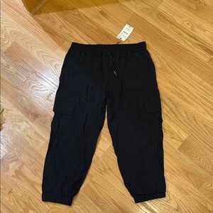 Zara Black Cargo Pants xxl never worn